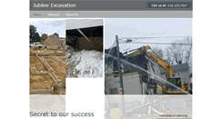 Desktop Screenshot of jubileeexcavation.net